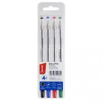 Büro-Kugelschreiber 0,7mm 4 Farben MemoBe
