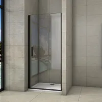 90x200cm 8mm Nano Glas Schwarze Pendeltür&Drehtür&Eckeinstieg Duschkabine