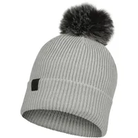 Damen Buff Strickmütze Wintermütze mit Bommel