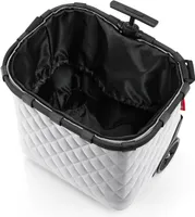 reisenthel carrycruiser, Einkaufstrolley, Einkaufskorb mit Rollen, Frame Rhombus Light Grey, 40 L, OE7062