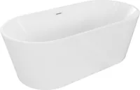 Mexen Luna freistehende Badewanne 150 x 75 cm, weiß, mit Überlauf - 52031507500-20