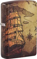 Zippo Feuerzeug Pirate Ship 540° Color Image | Sturmfeuerzeug Benzin | Windfest & Nachfüllbar