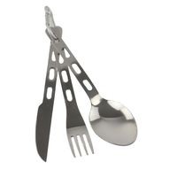 POLYCARBONAT 3 STÜCK CAMPING KFS SET ANGELN WANDERN BESTECK MESSER GABEL & LÖFFE 