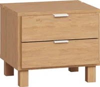 Nachtkommode Averias 16, Farbe: Eiche - Abmessungen: 40 x 45 x 40 cm (H x B x T)