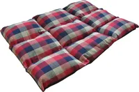 Hundesteppkissen - Hundebett - Ruheplatz - Schlafplatz für Hunde 88x64x7cm (Rot)