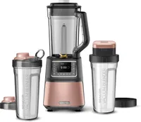 SENCOR SBU 7875RS Automatický vakuový super mixér, 8 titanových nožů, 7 programů, 1,5 l tritanová (PCTG) mixovací nádoba,2x 0,7 l nádoba, 28 000 ot./min., příkon 1 500 W