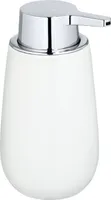 WENKO Seifen Spender Badi Weiß 320 ml Flüssigseife Lotion Dosierkopf Pump Bad WC