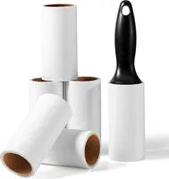 Vinabo Fusselrolle 6 Rollen mit je 60 Blatt + 1 Abroller, Extra Klebriger Tragbarer Fusselentferner, Fusselrolle Tierhaare, Fusselroller für Staub, Haare Katzenhaare, Hundehaare