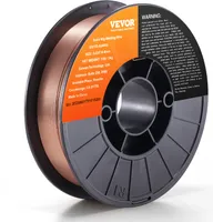 VEVOR 1 Rolle Fülldraht ER70S-6 0,9 mm 5 kg MIG-Schweißdraht 200 mm Spulendurchmesser Schweißdrahtrolle 490–670 Mpa Zugfestigkeit Ideal zum Schweißen von Kohlenstoffstahl