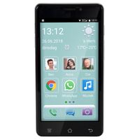 Fysic F101 - Einfaches Smartphone für Senioren mit Notruftaste, weiß/schwarz