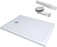 Duschwanne Acryl Duschtasse 90x80x4cm Dusche Acrylwanne 40mm flach Rechteck 900x800mm