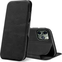 Conie Retro Klapp Tasche für iPhone 11 Pro Kartenfach Hülle Rundumschutz in Schwarz