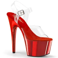 ADORE-708 Damen Sandale von Pleaser, Transparent , EU 36, US 6