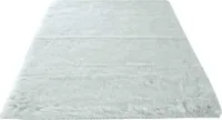 Fellteppich 60 x 90 cm hellgrau rechteckig Dekofell Teppich täuschend echt