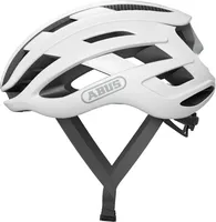 ABUS Rennradhelm AirBreaker - High-End Fahrradhelm für den professionellen Radsport - für Jugendliche und Erwachsene - Helm für Damen und Herren - Weiß, Größe M
