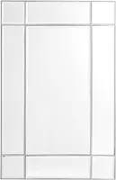 Casa Padrino Luxus Wohnzimmer Spiegel / Wandspiegel Silber 90 x 3 x H. 140 cm - Luxus Möbel