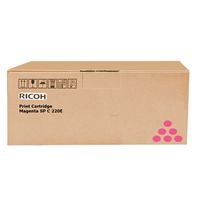 Ricoh 407545 Toner magenta, 1.600 Seiten ISO IEC 19798 für Aficio SP C 250 250 dn e sf SFw