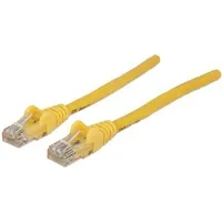 Intellinet Kategorie 6 Netzwerkkabel für Netzwerkgerät - Zweiter Anschluss: 1 x RJ-45 Network - Male - Patchkabel - Golden Beschichteter Kontakt - Gelb