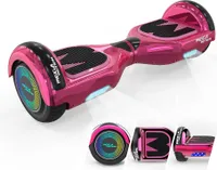 Mega Motion Balance Scooter A03, 6.5" Hoverboards für Kinder Balanceboard mit Bluetooth LED-Leuchten