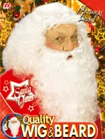 Santa Claus Perücke mit Bart -  Weihnachtsmann Perücke de luxe