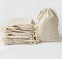 25pcs Säckchen Kleine Beutel mit Kordelzug Baumwollsäckchen Geschenksäckchen 15*20cm