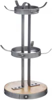 KitchenCraft Industrielle Küche Metall / Holz Becherbaumständer, 32 cm (12,5")