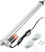 VEVOR 1500N Lineárny aktuátor DC 12V Lineárny aktuátor IP54 Elektrický lineárny motor s dĺžkou zdvihu 400 mm Hlučnosť ≤60 dB Elektrický otvárač dverí 5 mm/s Rýchlosť pohybu Lineárna technológia Nastavenie aktuátora