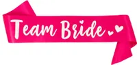 Oblique Unique Schärpe Team Bride JGA Junggesellinnenabschied Hen Party pink