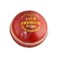 Carta Sport - "Grade A" Cricket Ball CS308 (Einheitsgröße) (Rot/Weiß)