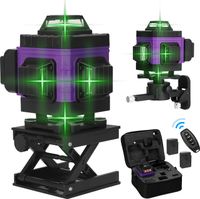 Kreuzlinienlaser profi 4D 16 Lines Laser Level Grünes 360º Rotationslaser Selbsttest-Kalibrierungsfunktion, Akku mit Reststromanzeigefunktion Kreuzlinienlaser profi 4D 16 Lines Laser Level Grünes 360º Rotationslaser Selbsttest-Kalibrierungsfunktion, Akku mit Reststromanzeigefunktion