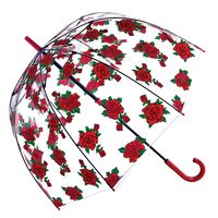 Bisetti Regenschirm Transparent Durchsichtig Kuppel Glockenschirm Damen 