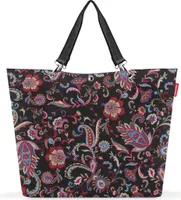 reisenthel shopper XL, nákupní taška, přenosná taška, Paisley Black, 35 L, ZU7064