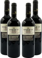 Baron de Ley Rotwein - 4er Set - 4x 0,75L (14% Vol) - Reserva Rioja - Spanien- [Enthält Sulfite]