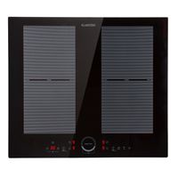Klarstein Delicatessa 60, vstavaná indukčná varná doska, 4 zóny, 7000 W, sklokeramika, čierna