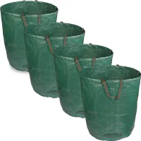 4 Stück Gartensack 272L Gartenabfallsack Laubsack  Transportsack Grünschnittsack