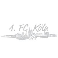 1. FC Köln Autoaufkleber „Skyline" silber