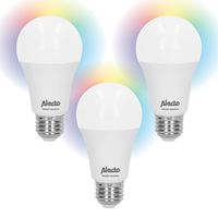 Alecto SMART-BULB10 TRIPLE - Smarte WLAN LED-Lampe, 3er-Pack