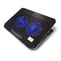 Notebook Kühler S200C Laptop Cooling Pad 2x Lüfter 2x USB blaue LED 12"-15.4"