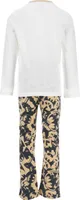 Batman Kinder Jungen Schlafanzug Pyjama Langarm-Shirt + Schlaf-Hose, Farbe:Weiß, Größe Kids:98