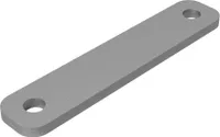 Klemmplatte Montageplatte für Bügelschrauben M10 verzinkt SUPROD, LW 111 mm