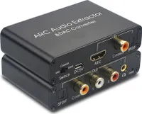 192-kHz-ARC-Audioadapter HD-Audioextraktor Digital-Analog-Audiokonverter DAC SPDIF Koaxial-Cinch-3,5-mm-Buchsenausgang
