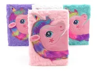 Zápisník s plyšovým obalem Unicorn MIX