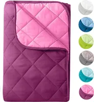 wometo Microfaser Sommer Steppbett 135x200 lila & pink-violett / OEKO-TEX / kochfest 95° / Leichtsteppbett für Camping & heiße Tage / ohne Bezug verwendbar