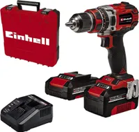 Akumulátorová vŕtačka EINHELL TE-CD 18/50 Li-i BL, 18 V, 2 Ah - 4 Ah, 50 Nm, 2 batérie