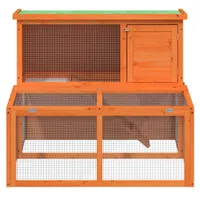 vidaXL Králikáreň Brown 102x90x84,5 cm Masívne borovicové drevo