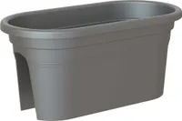 artevasi© VENEZIA Jardiniere Geländerkasten Anthrazit 60 cm - Kunststoff