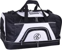 BRUBAKER 'Medium Base' Sporttasche 52 L mit großem Nassfach + Schuhfach - Schwarz/Weiß
