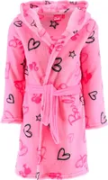 Barbie Mädchen Kinder Hausmantel Bademantel mit Kapuze – Rosa / 104