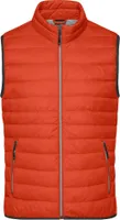 Leichte Daunenweste im klassischen Design burnt-orange/silver, Gr. L