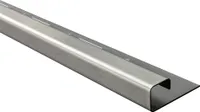 Quadrat Edelstahlschiene Profil Fliesenschiene Edelstahl V2A L250cm 10mm gebürstet